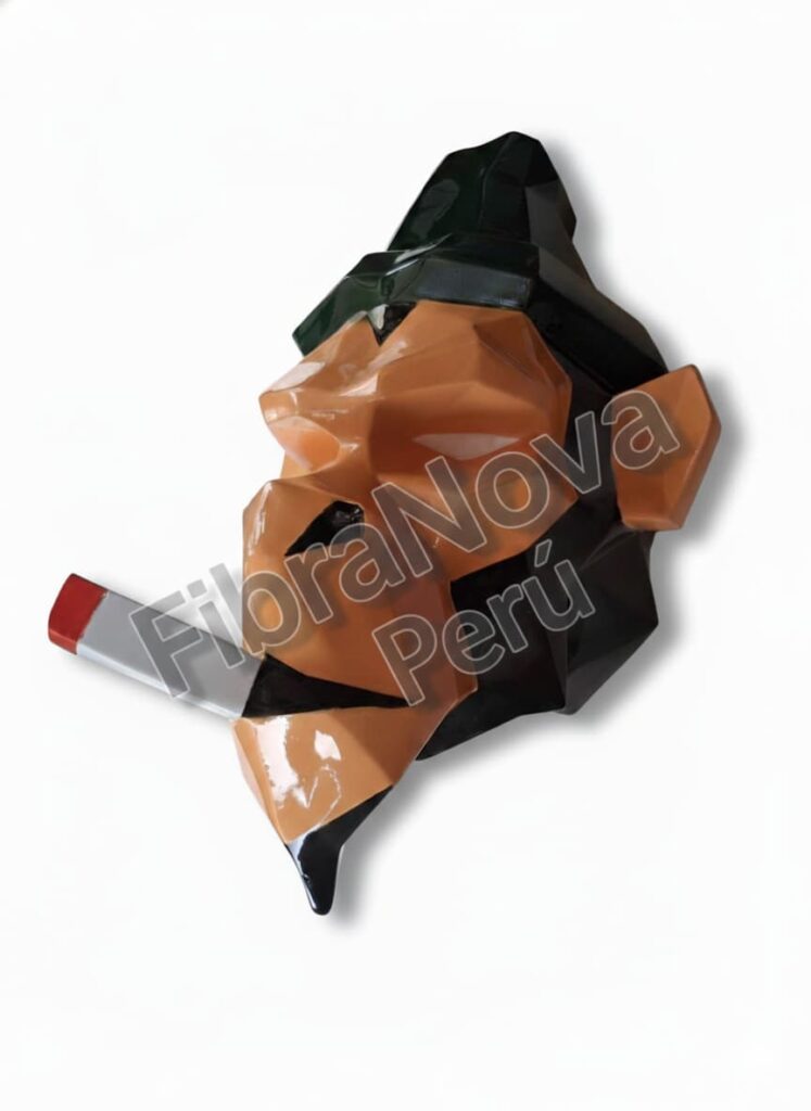 cabeza de simio con cigarro 2